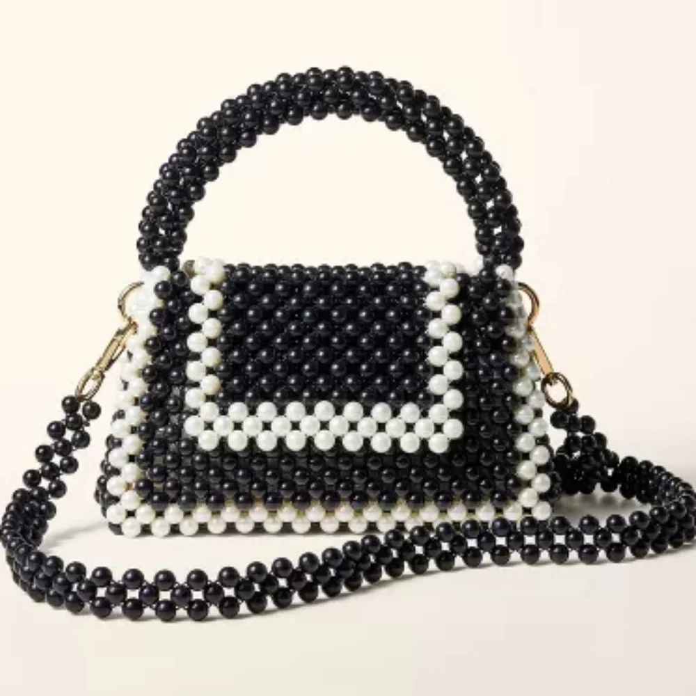 New Kate Spade Beaded Handbag Clutch Bag Crossbody Colorblock Wristlet Target - Picture 1 of 4
